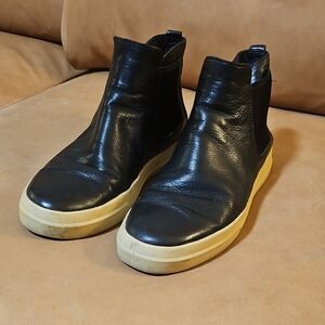 Vince Black Leather Men's Sneakers